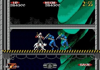 une photo d'Ã©cran de Shadow Dancer - The Secret of Shinobi sur Sega Megadrive